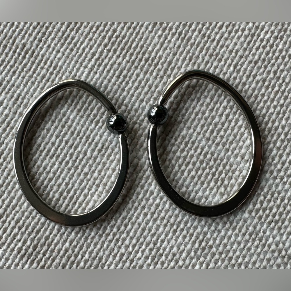 Elegant Stainless Steel earrings for guaged ears
